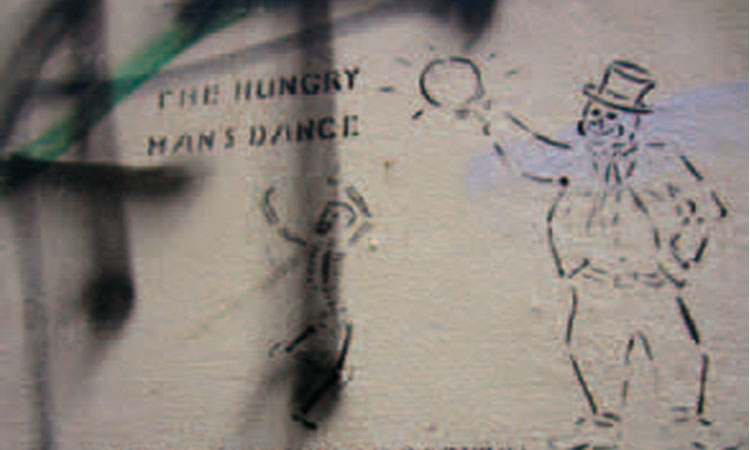 The hungry man‘s dance to the rhythm of capital.